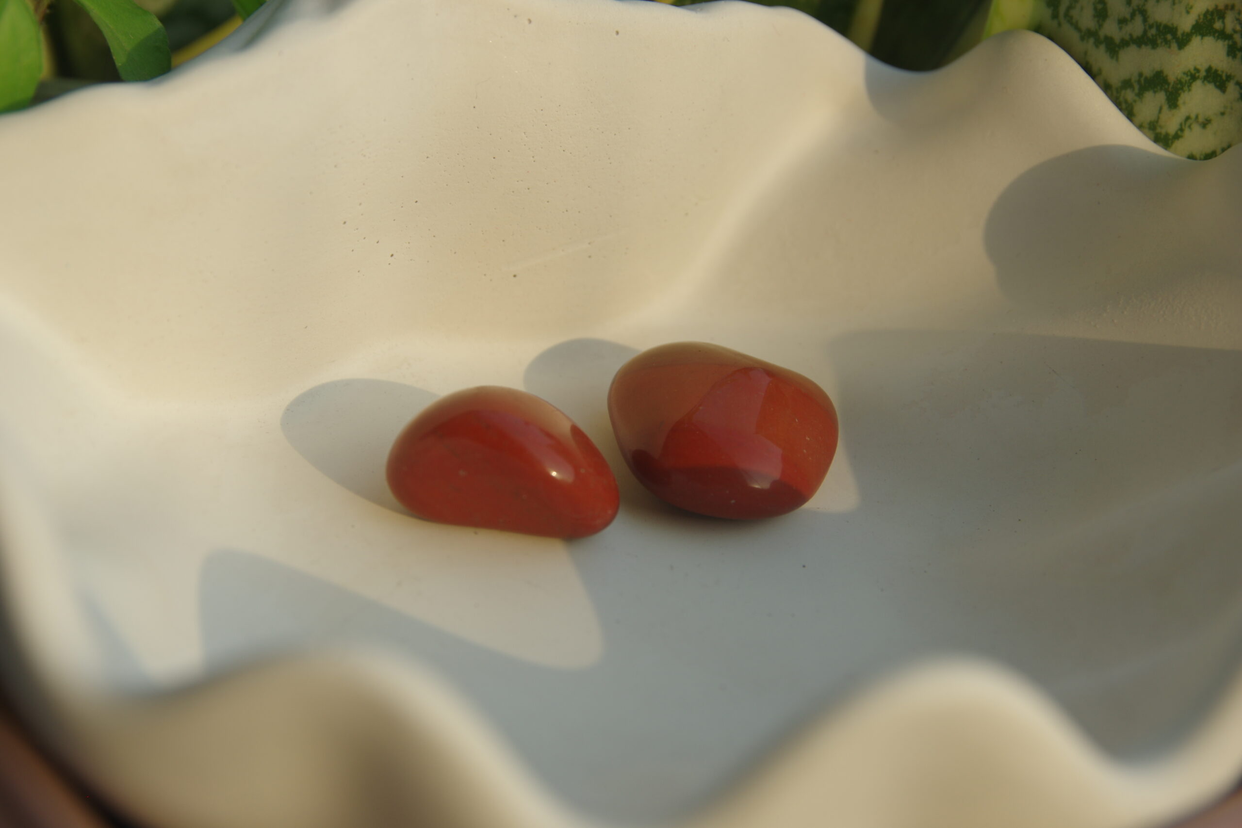 clear quartz palm stone