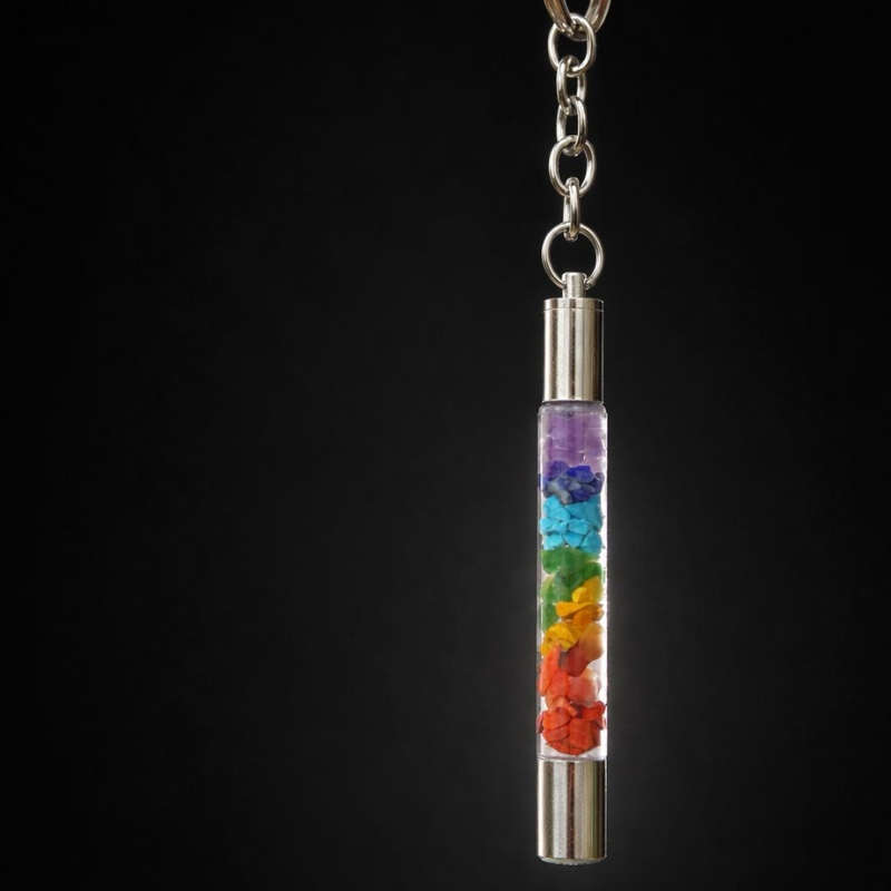 selenite & black tourmaline hanging