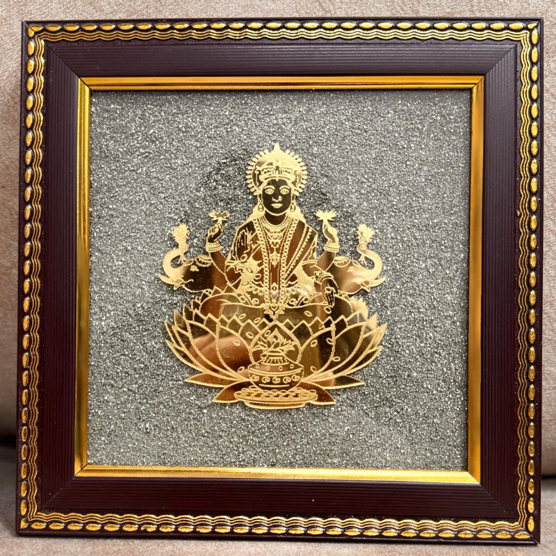 Maa Lakshmi Pyrite Frame maa lakshmi pyrite frame